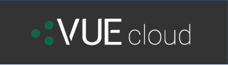 VUEcloud Logo: Upload, View and Share CCTV footage securely.
