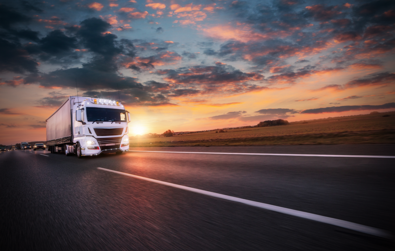 food and drinks logistics lorry