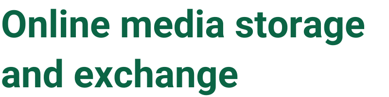 Online media storage and exchange